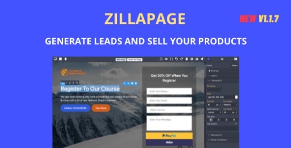 Zillapage v1.1.7 – Açılış sayfası ve E-ticaret oluşturucu – Vara Script