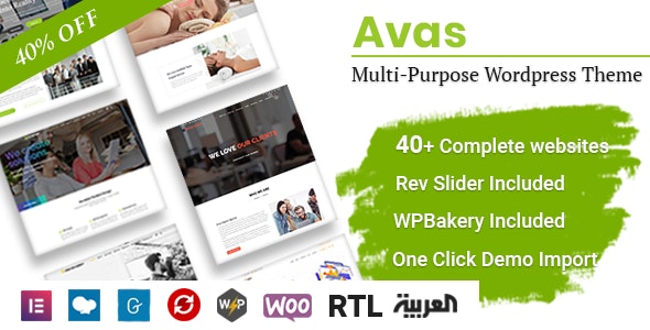 Avas Theme Nulled Multi-Purpose WordPress Theme Free Download