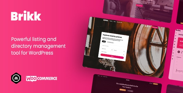 Brikk v1.4.7 – Directory & Listing WordPress Theme