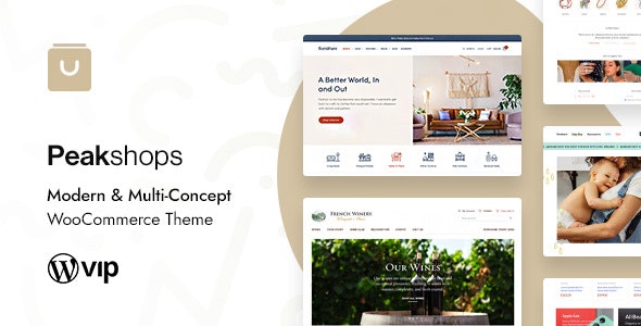PeakShops v1.5.0 – Modern & Multi-Concept WooCommerce Theme