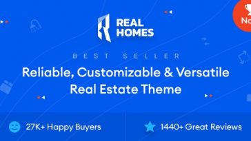 RealHomes Nulled Estate Sale and Rental WordPress Theme Free Download