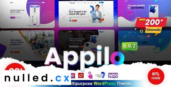 Appilo Nulled WordPress application landing page Free Download