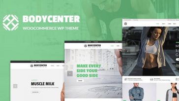 BodyCenter v2.0 Gym Fitness WooCommerce WordPress Theme