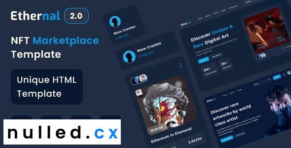Ethernal v1.0 – NFT Marketplace HTML Template