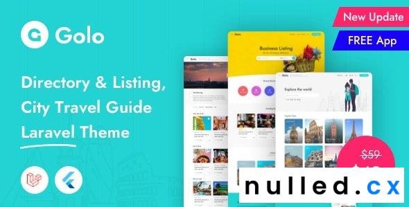 Golo v1.2.0 – Directory & Listing, City Travel Guide Laravel Theme