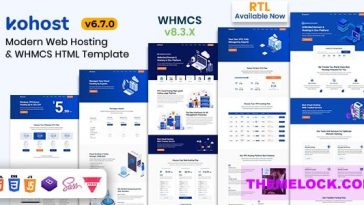 Kohost Nulled Modern Web Hosting & WHMCS Template Free Download