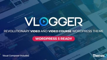 Vlogger v2.4.2 Professional Video Tutorials Theme