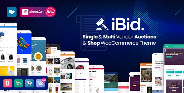 iBid v3.3 – Multi Vendor Auctions WooCommerce Theme