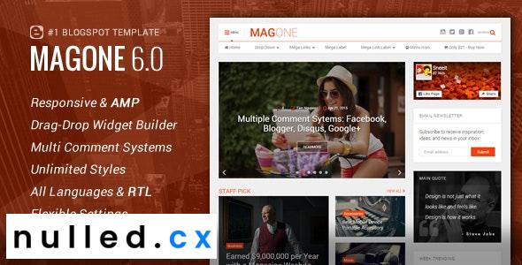 MagOne v6.9 – Responsive News & Magazine Blogger Template