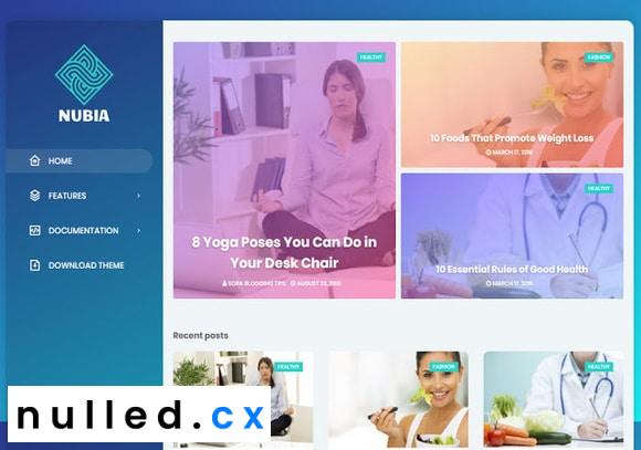 Nubia Blogger Template Premium Version Free