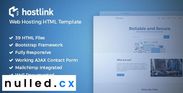 Hostlink v1.0 – Web Hosting HTML Template