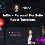 InBio Nulled Personal Portfolio React Template Free Download