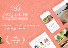 Jacqueline Nulled Spa Massage Salon Beauty WordPress Theme