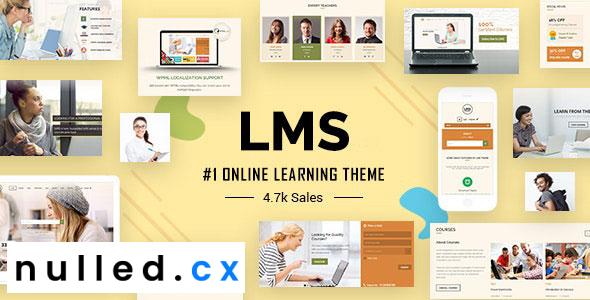 LMS WordPress Theme Nulled - Responsive Learning Management System