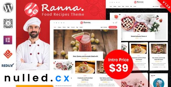 Ranna v1.4.1 – Food & Recipe WordPress Theme