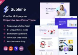 Sublime Theme Nulled Creative Multipurpose WordPress Theme Free Download