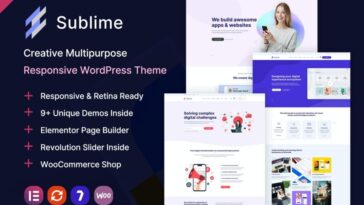 Sublime Theme Nulled Creative Multipurpose WordPress Theme Free Download