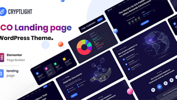 Cryptlight Nulled ICO Landing Page WordPress Theme Free Download