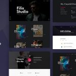 Filix Nulled Creative Minimal Portfolio WordPress Theme Free Download