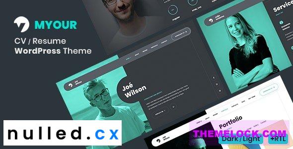 Myour Theme Nulled - Resume Theme Free Download