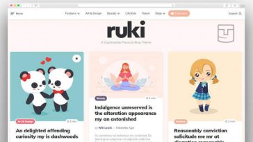 Ruki Nulled – A Captivating Personal Blog Theme Free Download