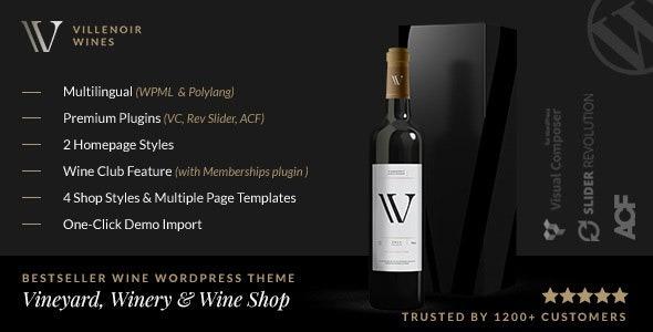 Villenoir Nulled Vineyard, Winery & Wine Shop Free Download