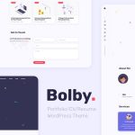 Bolby Nulled Portfolio CVResume WordPress Theme Free Download