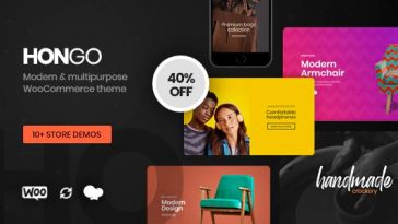 Hongo Theme Nulled Modern & Multipurpose WooCommerce WordPress Theme Free Download