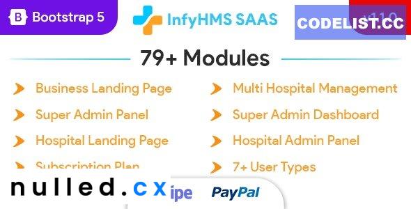 InfyHMS-Saas v1.1.0 – Laravel Multi Hospital Management System – Saas Hospital