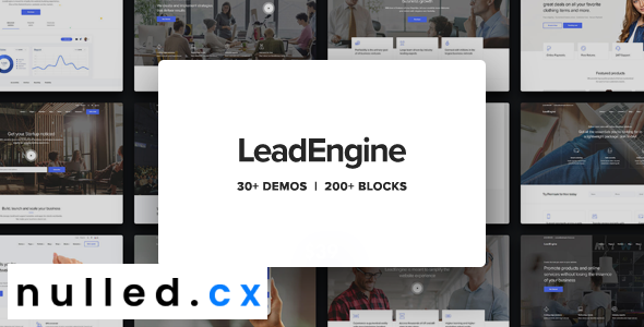 LeadEngine Theme Nulled Multi-Purpose Theme with Page Builder Free Download