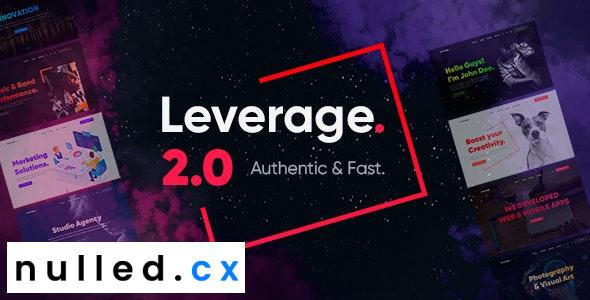 Leverage Nulled Creative Agency & Portfolio WordPress Theme Free Download