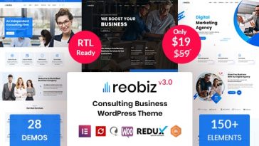 Reobiz Consulting Business WordPress Theme Nulled