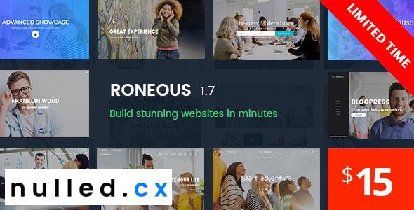Roneous Nulled Creative Multi-Purpose WordPress Theme Free Download