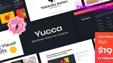 Yucca Nulled WordPress Theme for Creatives Free Download