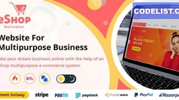 eShop Nulled Multipurpose Ecommerce - Store Website Free Download