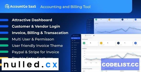 AccountGo SaaS Nulled Accounting and Billing Tool Free Download
