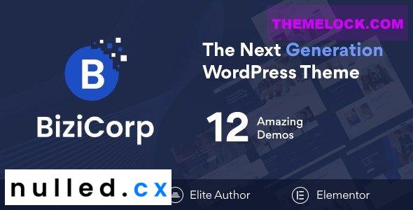 BiziCorp Theme Nulled - Business Consulting WordPress Theme Free Download