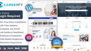 Careerfy Theme Nulled - Job Board WordPress Theme Free Download