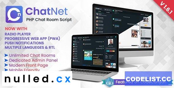 ChatNet Nulled - PHP Chat Room & Private Chat Script Free Download