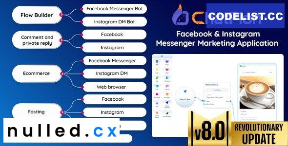 ChatPion v8.0 – Facebook & Instagram Chatbot,eCommerce,SMS/Email & Social Media Marketing Platform (SaaS) – nulled script