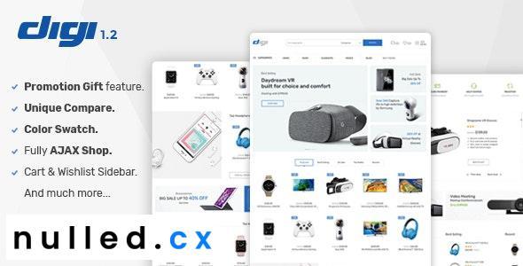 Free Download Digi - Electronics Store WooCommerce Theme Nulled
