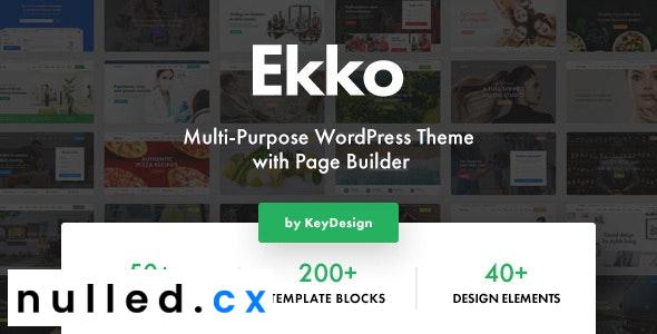 Free Download Ekko - Multi-Purpose WordPress Theme with Page Builder Nulled
