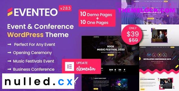 Eventeo Theme Nulled - Event & Conference WordPress Theme