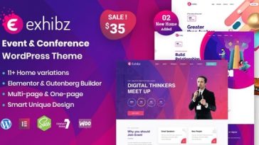 Exhibz Theme Nulled - Event Conference WordPress Theme Free Download