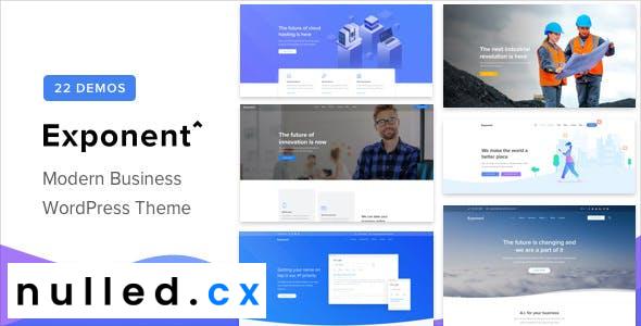 Exponent Theme Nulled - Modern Multi-Purpose Business Theme Free Download