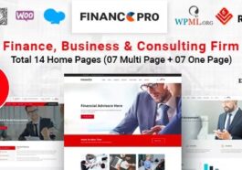 Finance Pro - Business & Consulting WordPress Theme Nulled Download