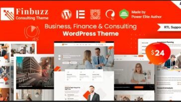 Finbuzz - Corporate Business WordPress Theme Nulled Download