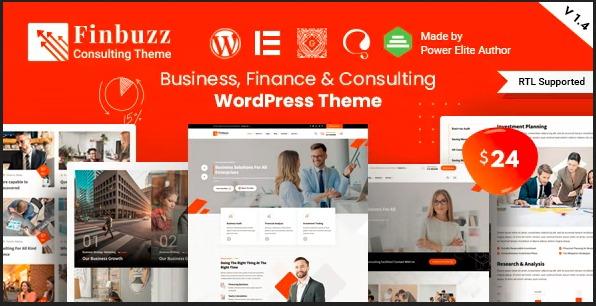 Finbuzz - Corporate Business WordPress Theme Nulled Download