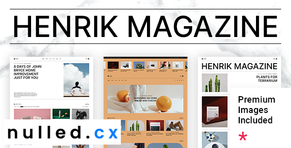 Henrik Nulled Creative Magazine Theme Free Download