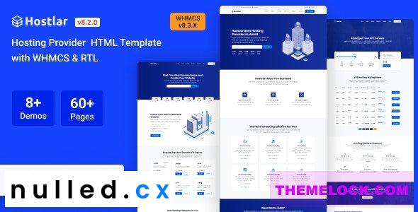 Hostlar v8.5.0 – Domain Hosting Provider HTML Template with WHMCS and RTL
